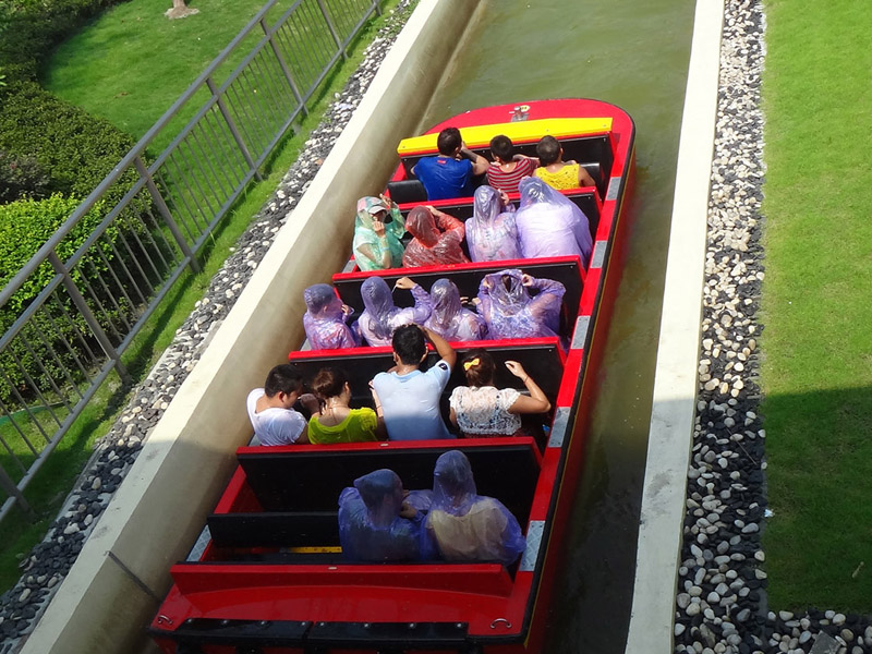 Jinma Rides golden horse roller coaster log flume ride sale for promotion-2