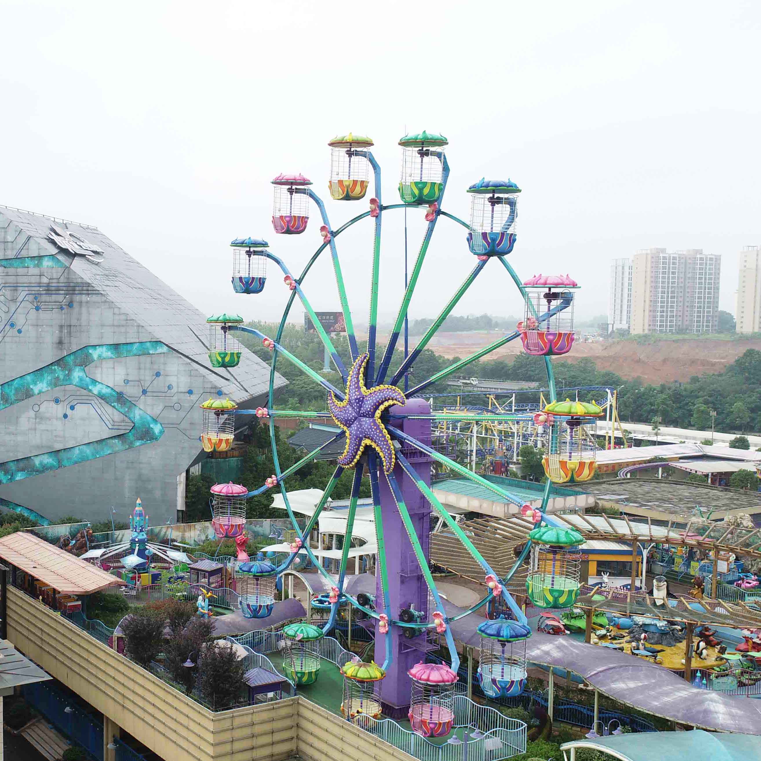 Jinma Rides Jinma Rides double ferris wheel construction for promotion-2