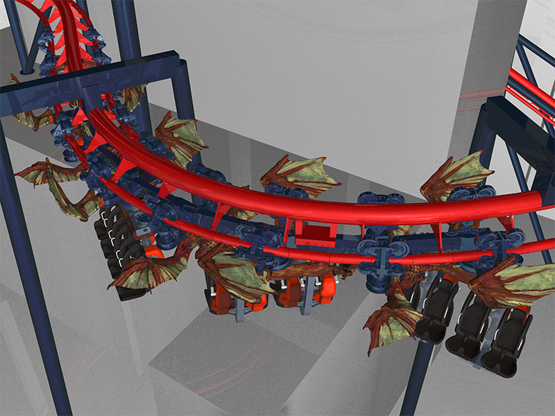 golden horse roller coaster 4d simulator Supply for promotion-1