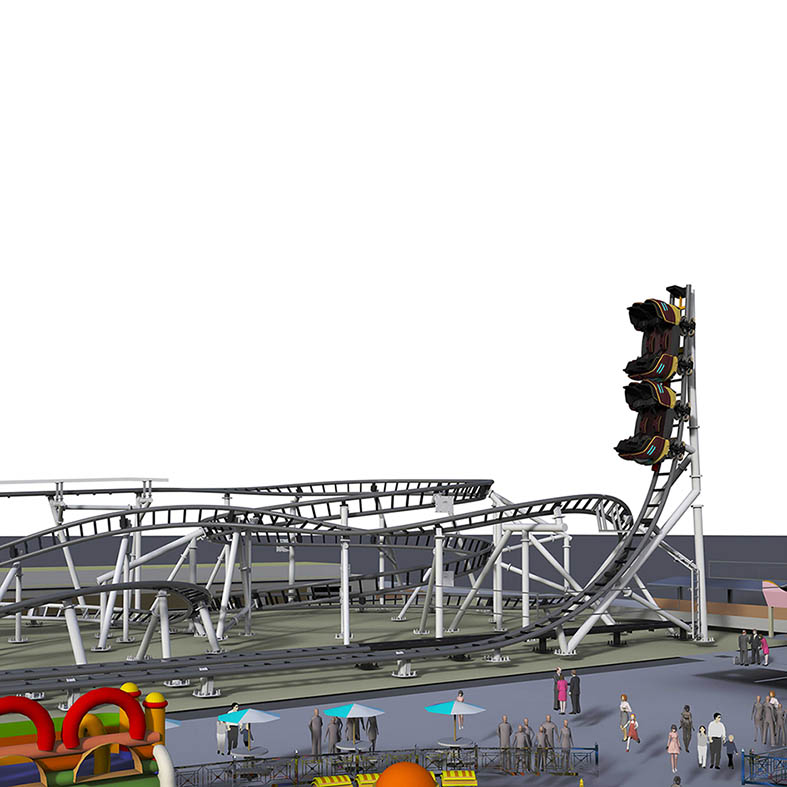 Jinma Rides Custom high quality tall roller coaster manufacturers on sale-1
