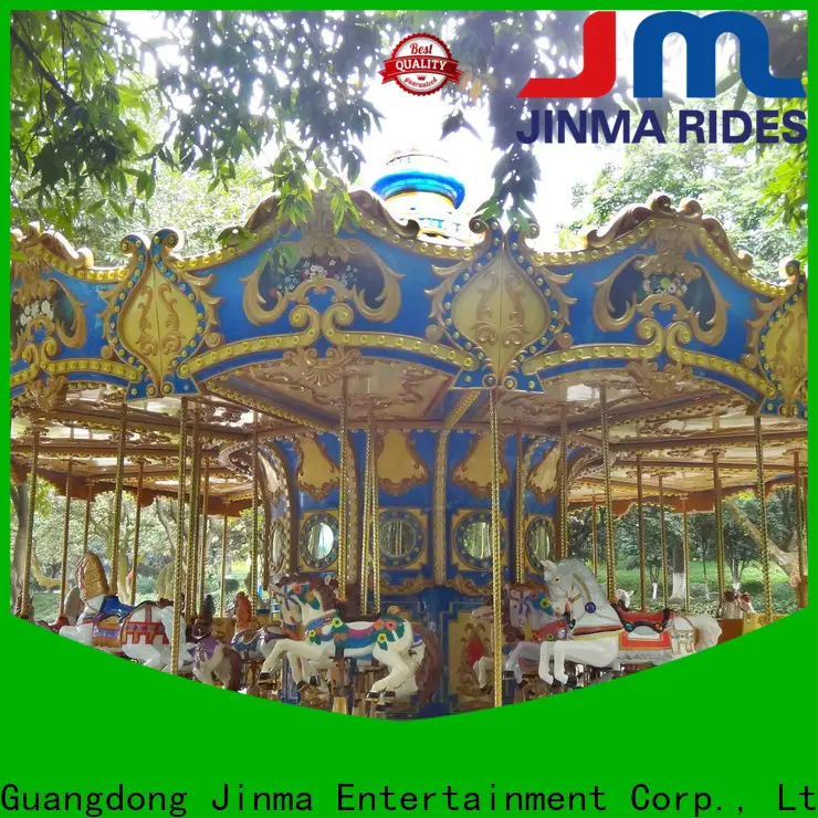 Jinma Rides double decker merry go round company for promotion