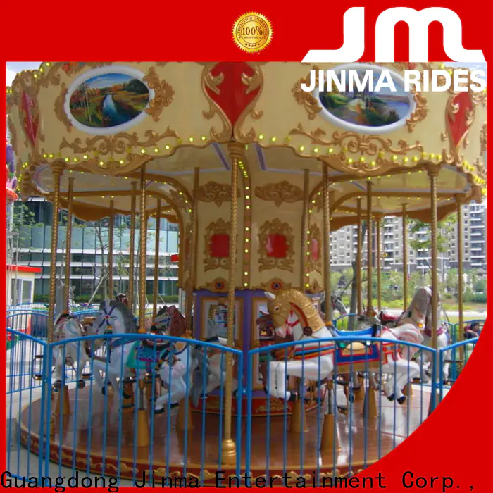 golden horse ferris wheel and carousel design on sale