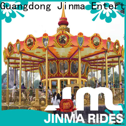 golden horse roller coaster carousel for kids maker on sale