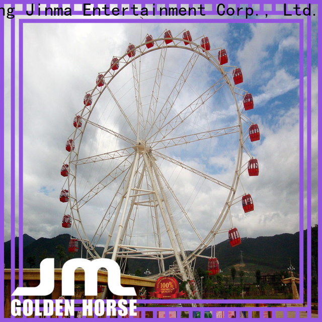 Продается дизайн парка развлечений Jinma Rides на золотом коне с большим колесом