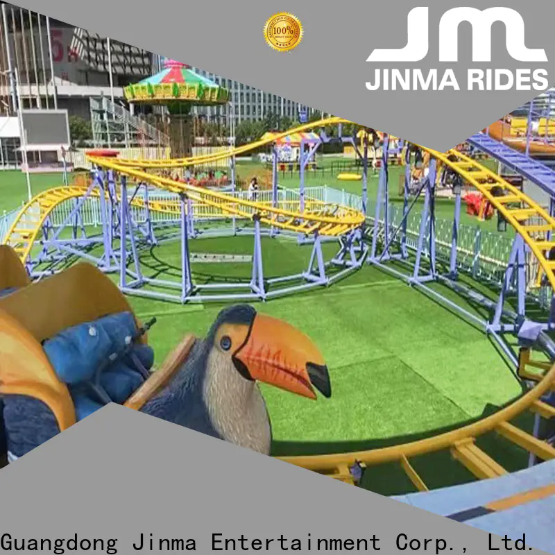 Jinma Rides lay down roller coaster construction for promotion